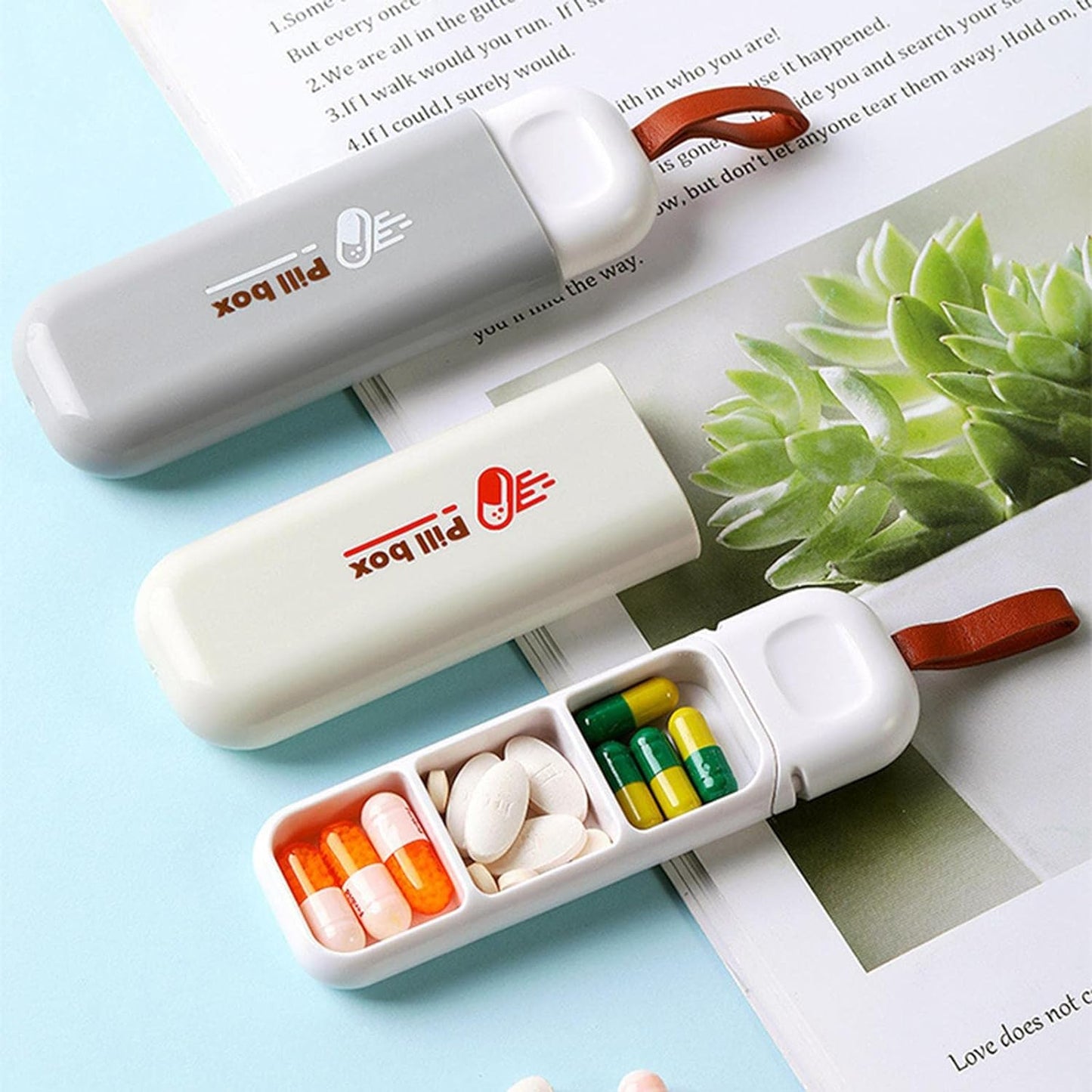 Small Pill Box For Pocket, Portable Mini Size Medicine Organizer For Pocket Or Purse Storage Vitamin, Fish Oil, Earrings
