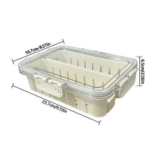 Small Snackle Container Lunch Box, Air-Tight Square Snack Container Snackle Box With Handle