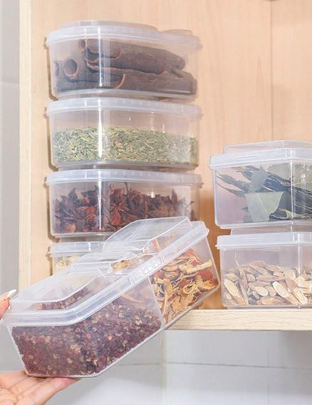 1pc Spice Seasoning Storage Box Multi-Grid Large Storage Case, Kitchen Accessories