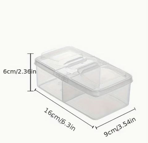1pc Spice Seasoning Storage Box Multi-Grid Large Storage Case, Kitchen Accessories
