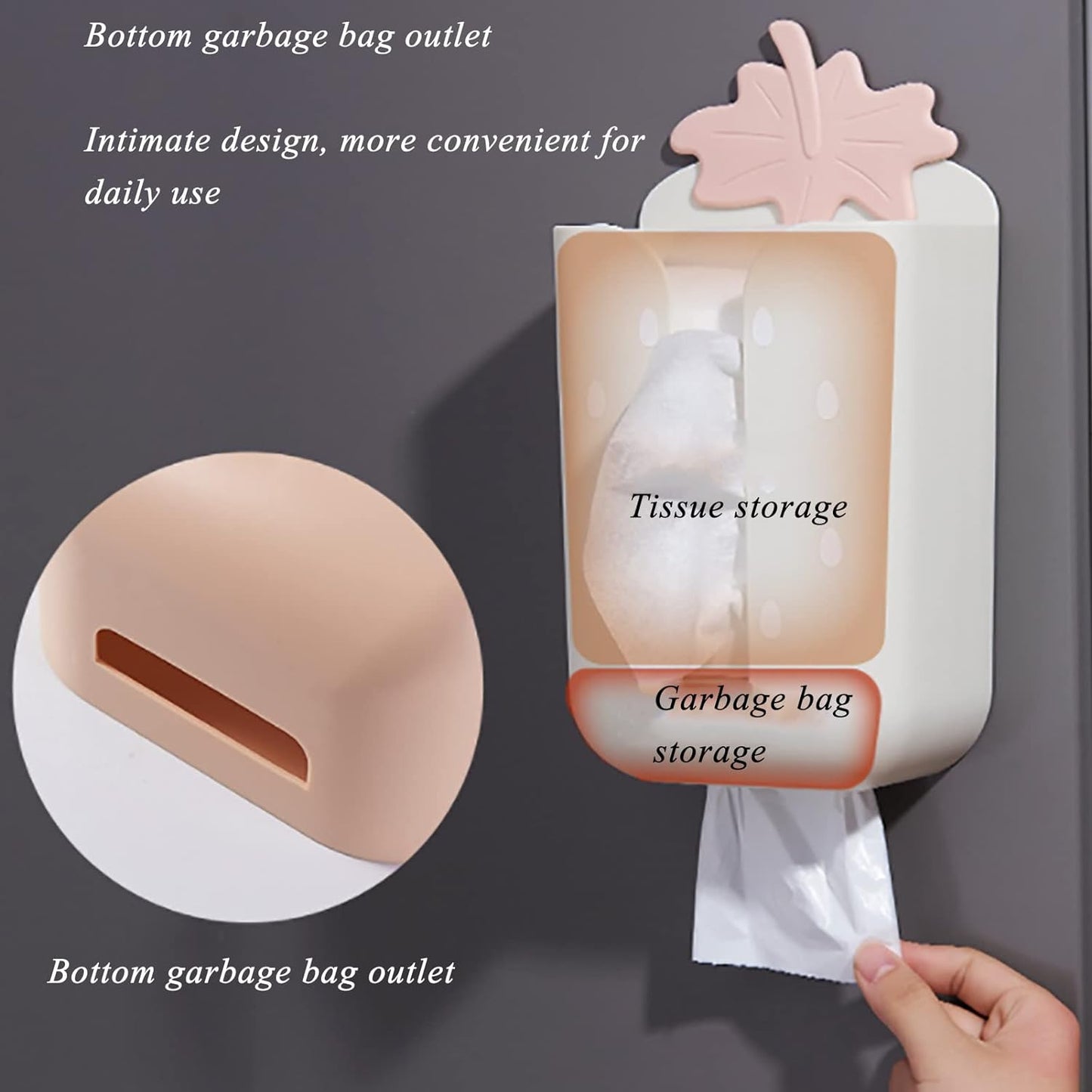 Cute Strawberry Shape Tissue Box Holder, Creative Wall-Mounted Tissue Box For Kitchen Bathroom