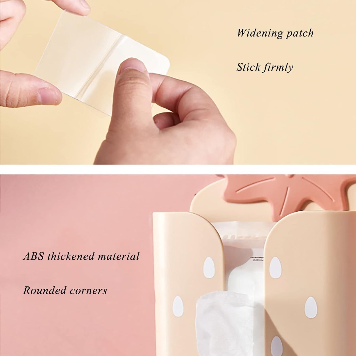 Cute Strawberry Shape Tissue Box Holder, Creative Wall-Mounted Tissue Box For Kitchen Bathroom