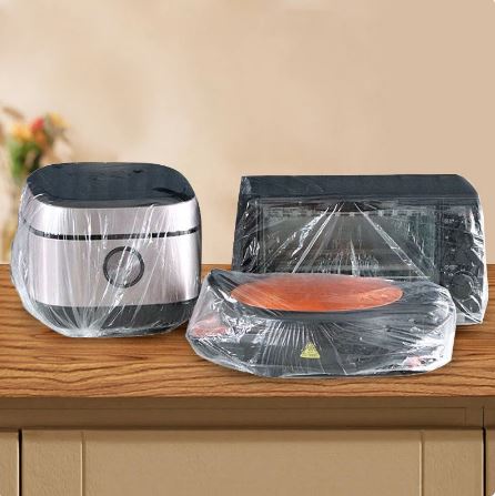 10Pcs Thickened Disposable Transparent Dust Cover, Reusable Clear Kitchen Appliances Covers