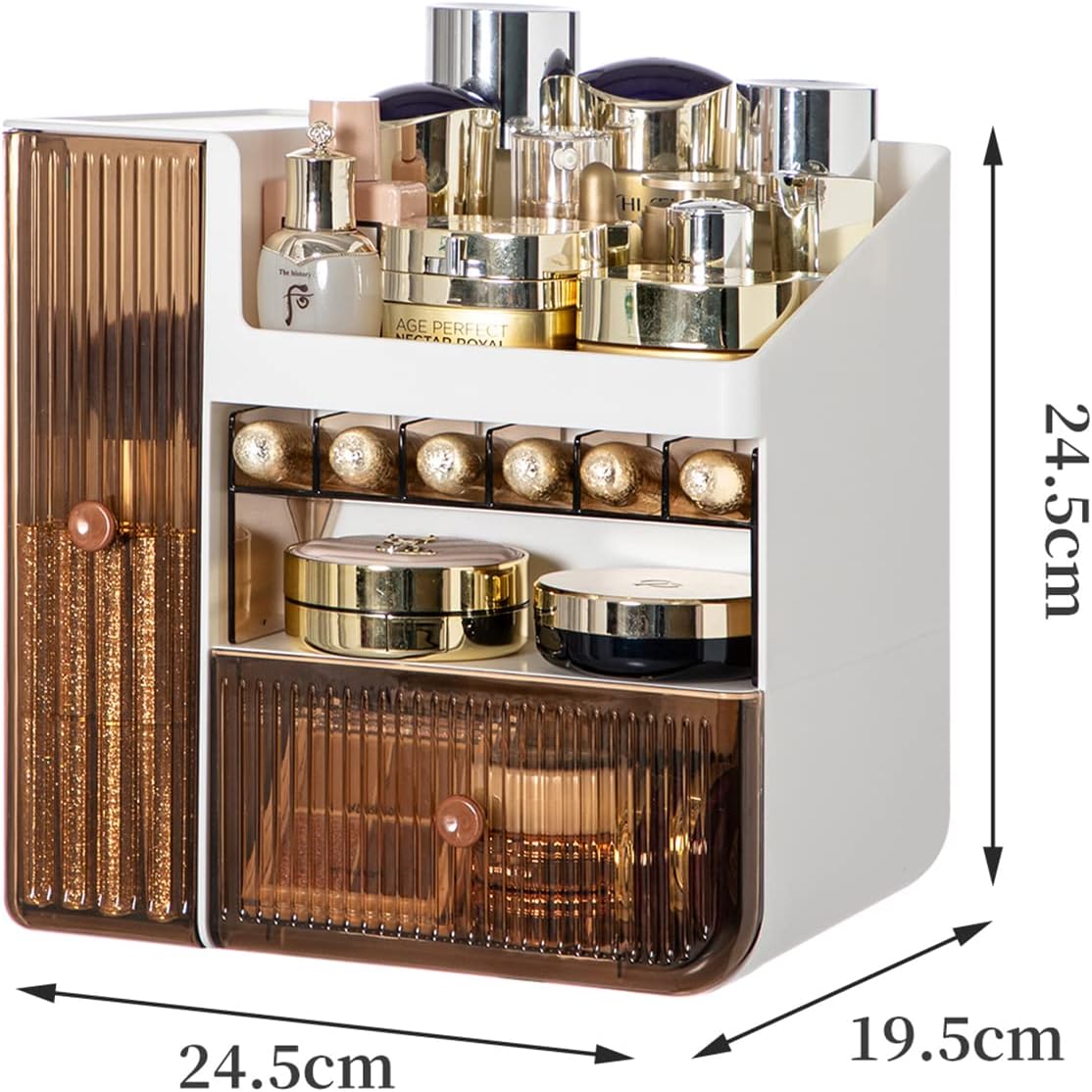 Transparent And Visible Cosmetic Organizer, Makeup Storage Organizer