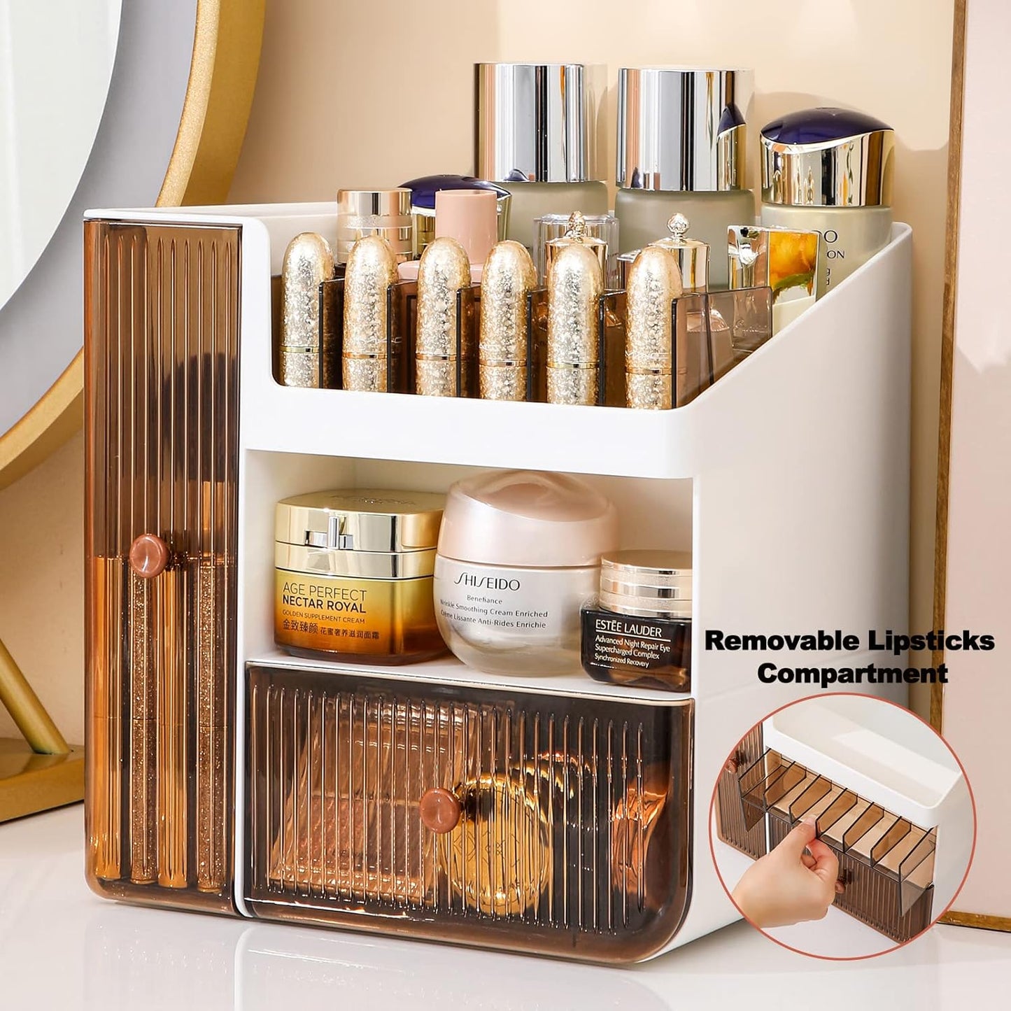 Transparent And Visible Cosmetic Organizer, Makeup Storage Organizer
