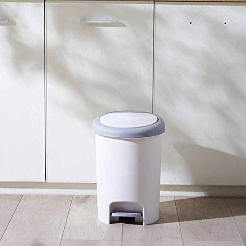 KNOKR Waste Bins, Trash Can, Step-On Lid Trash Can, For Home, Kitchen, And Bathroom Garbage