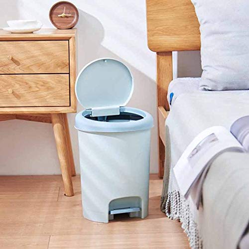KNOKR Waste Bins, Trash Can, Step-On Lid Trash Can, For Home, Kitchen, And Bathroom Garbage