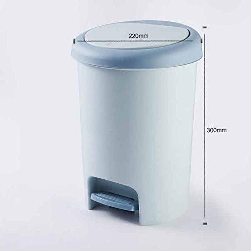 KNOKR Waste Bins, Trash Can, Step-On Lid Trash Can, For Home, Kitchen, And Bathroom Garbage