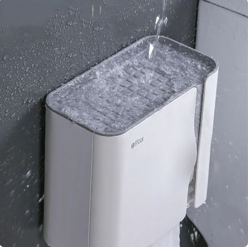 Wall-Mounted Toilet Paper Shelf Tissue Box, Paper Towel Holders For Bathroom Accessories Free Punching