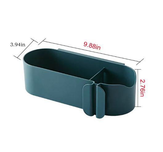 Wall Mount Hair Dryer Holder, Storage Hanging Shelf Rack Bathroom Organizer