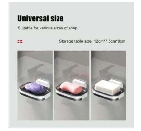 Wall Mounted Drainage Soap Box, Household Soap Rack, Bathroom Soap Box Storage