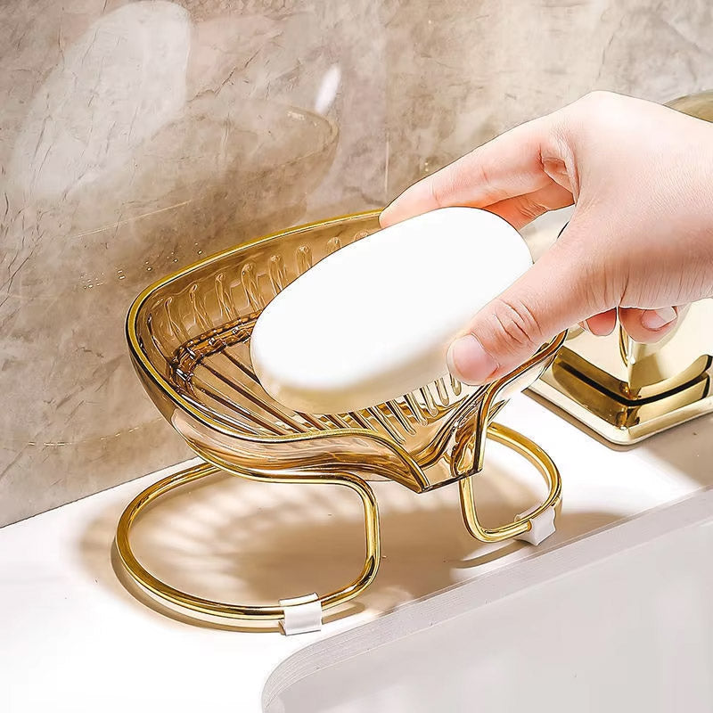 Waterfall Elegant Countertop Soap Dish Rack