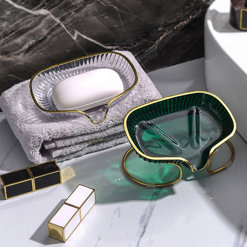 Waterfall Elegant Countertop Soap Dish Rack