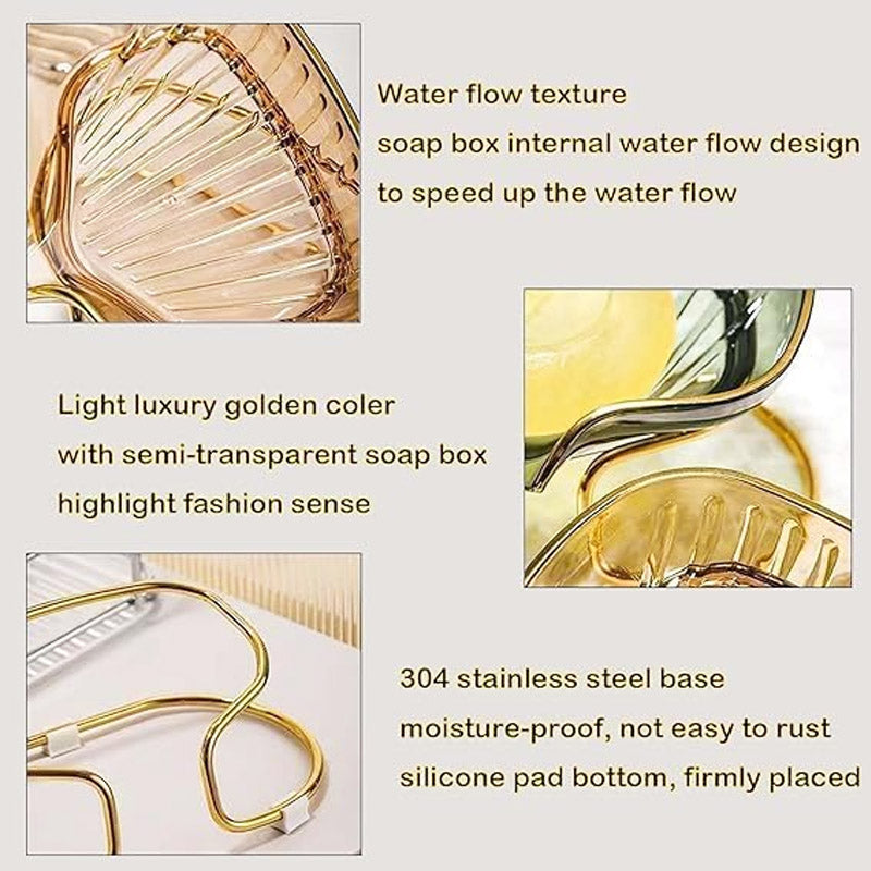 Waterfall Elegant Countertop Soap Dish Rack