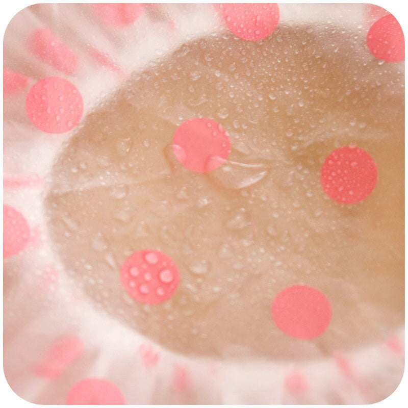 Waterproof Hair Shower Cap, Reusable Shower Hat Bath Caps With Elastic Band