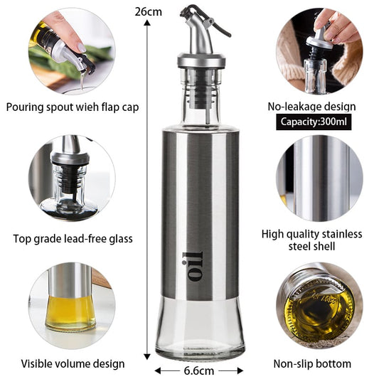 300ml Stainless Steel Cae Olive Oil Bottle