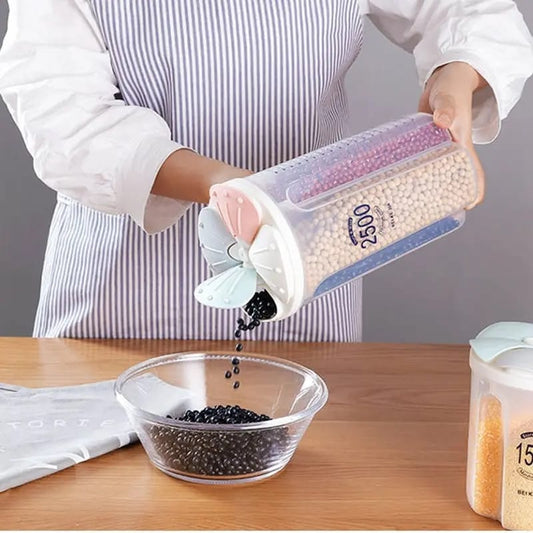 4 in 1 Cereals Storage Box Sealed Jar (Premium Quality)