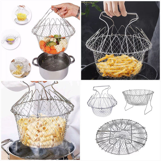 Stainless Steel Foldable Chef Basket