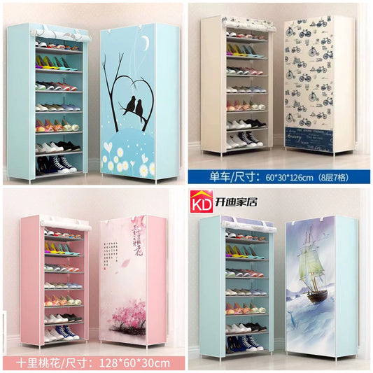 7 Layers Non-Woven Fabric Dust Proof Shoe Rack