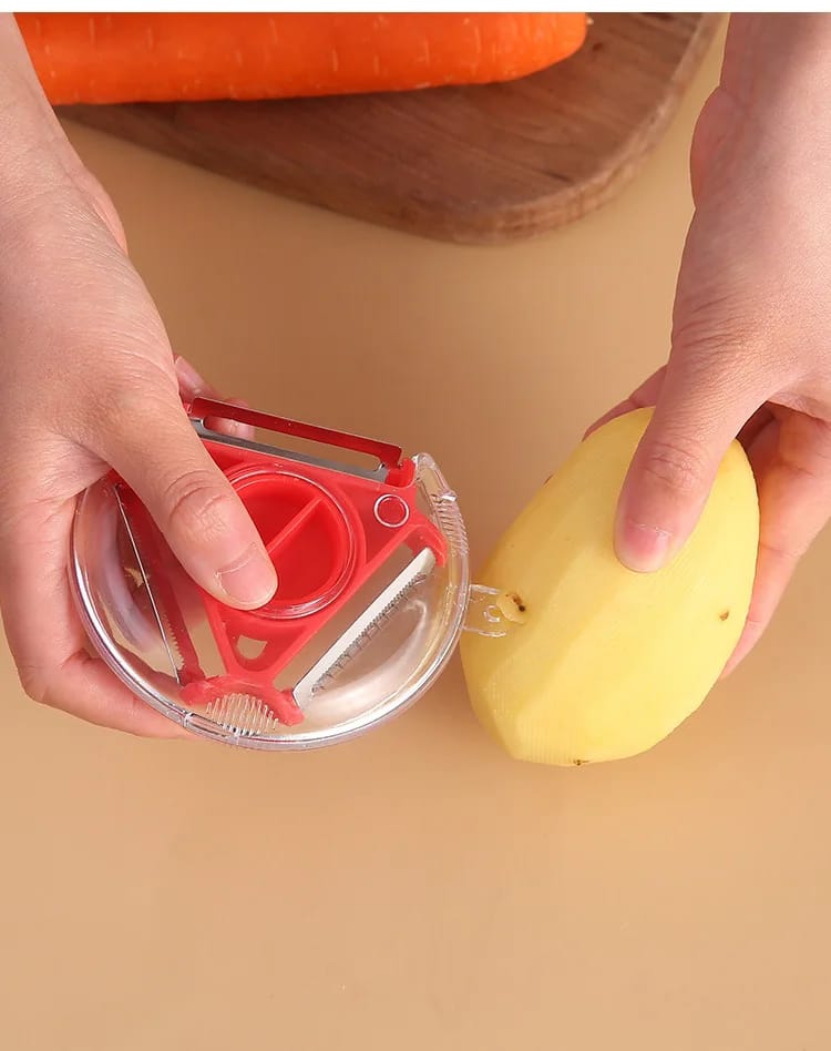3 in 1 Multifunctional Paring Knife Fruit Vegetable Peeler