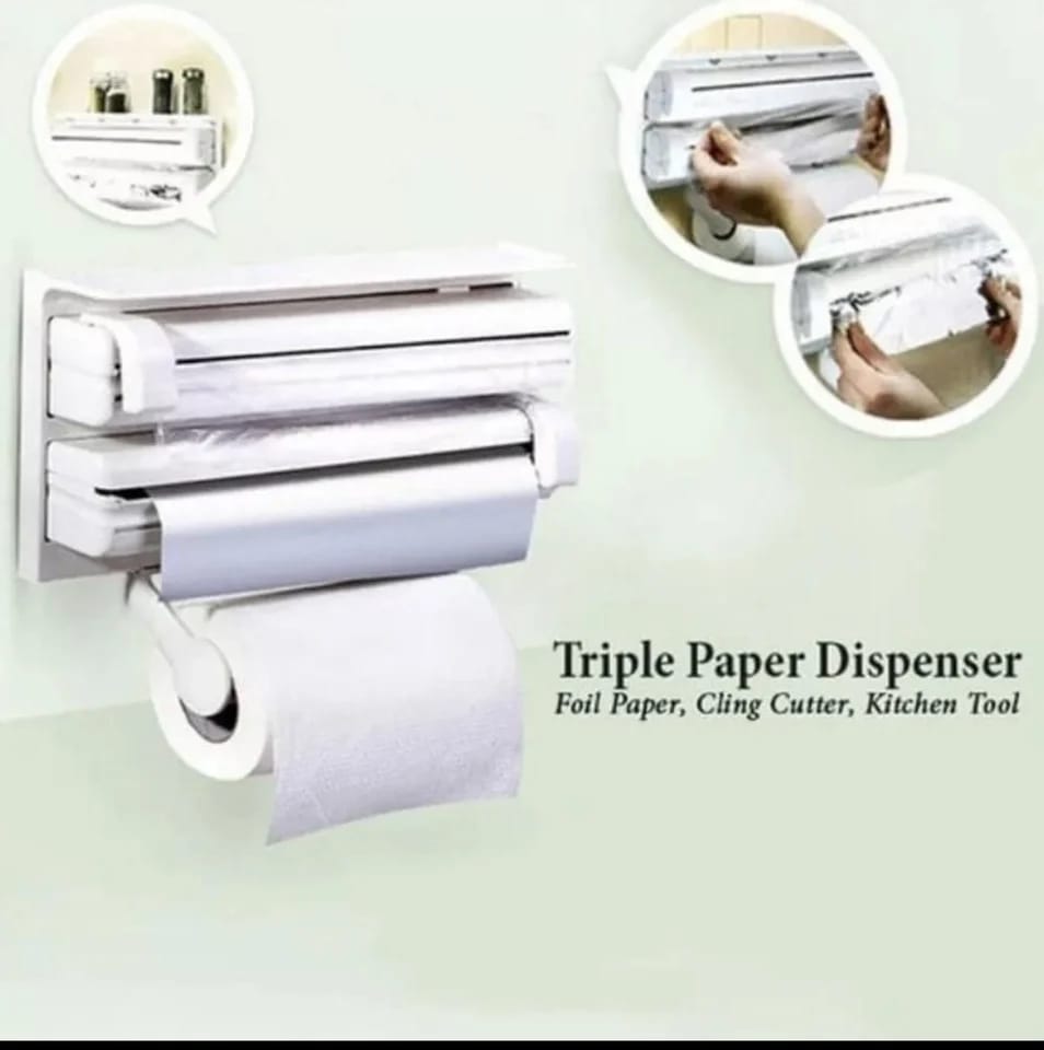 3 in 1 Foil FilmTriple Paper Dispenser.