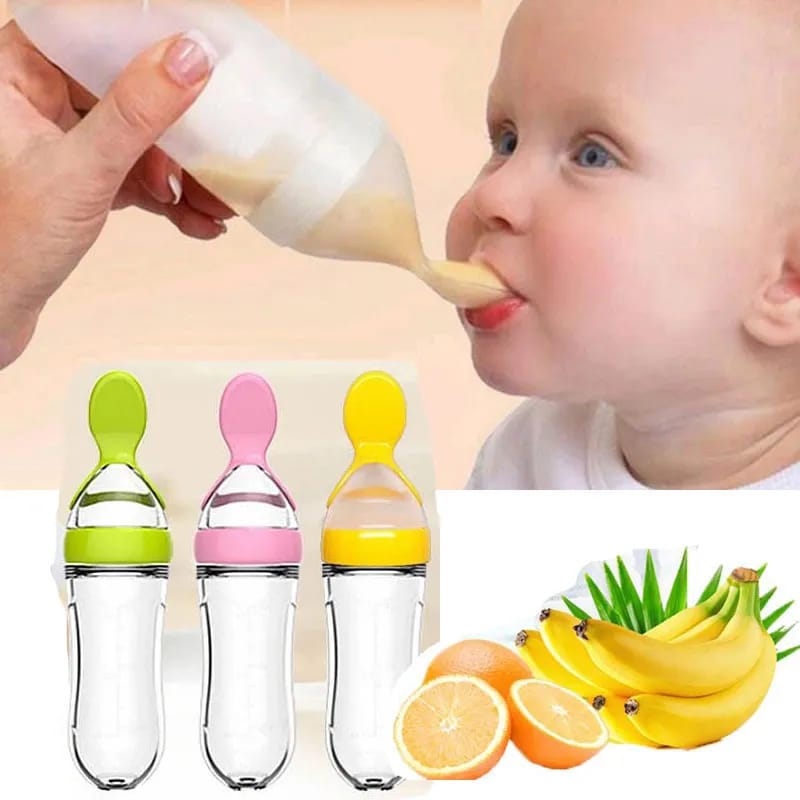 90ML Infant Baby Silicone Feeder
