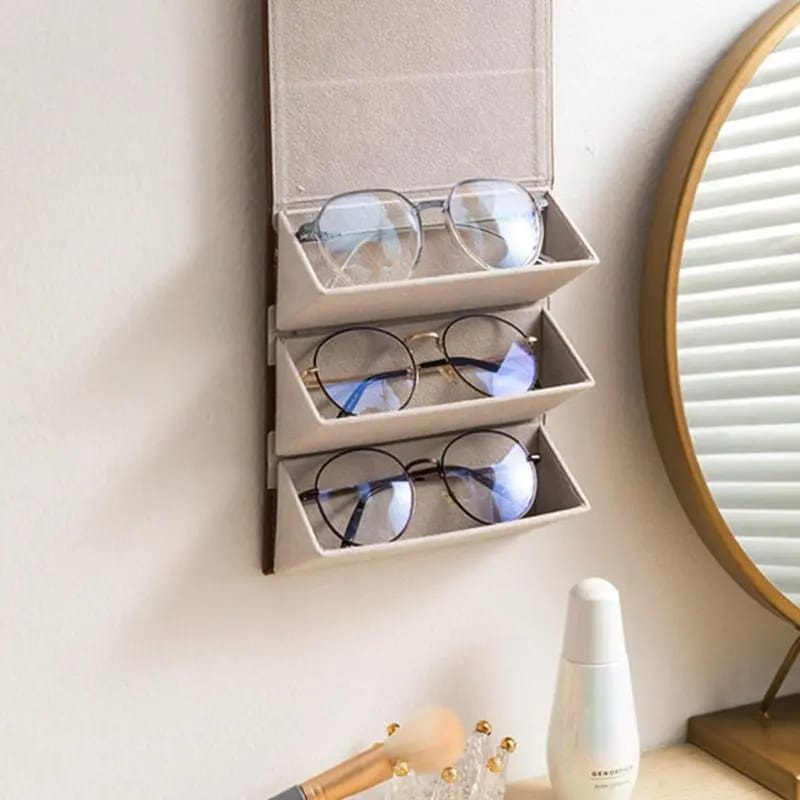 5 Slots Foldable Sunglasses Case Organizer