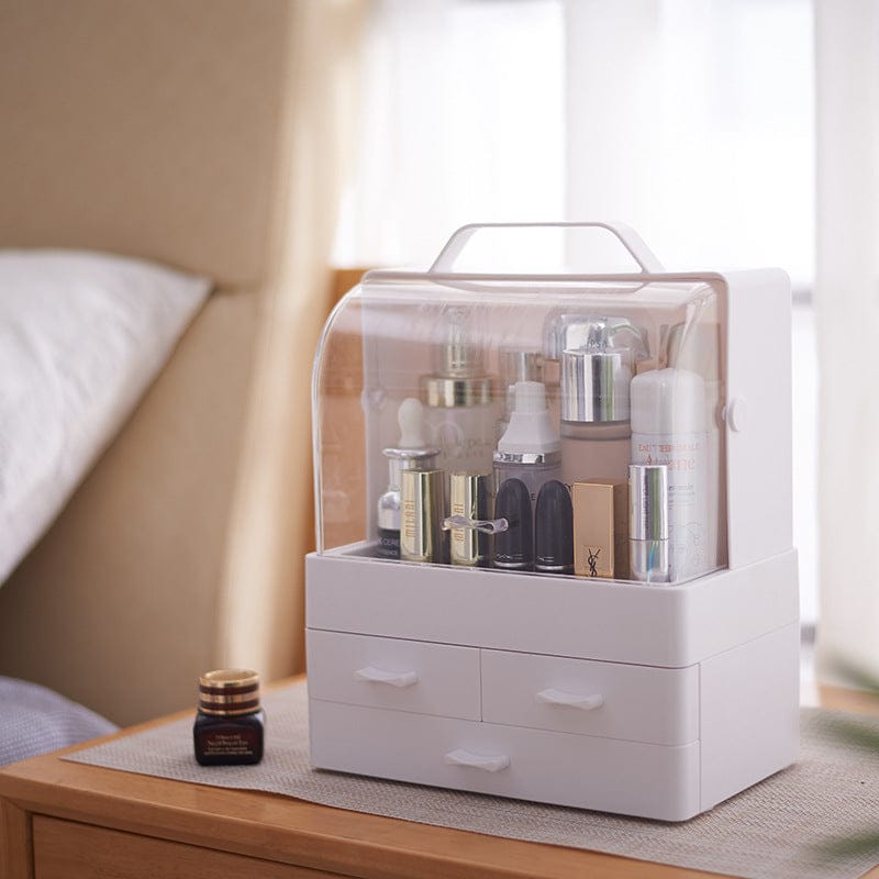 Desk Standing Dustproof Makeup Cosmetic Organizer