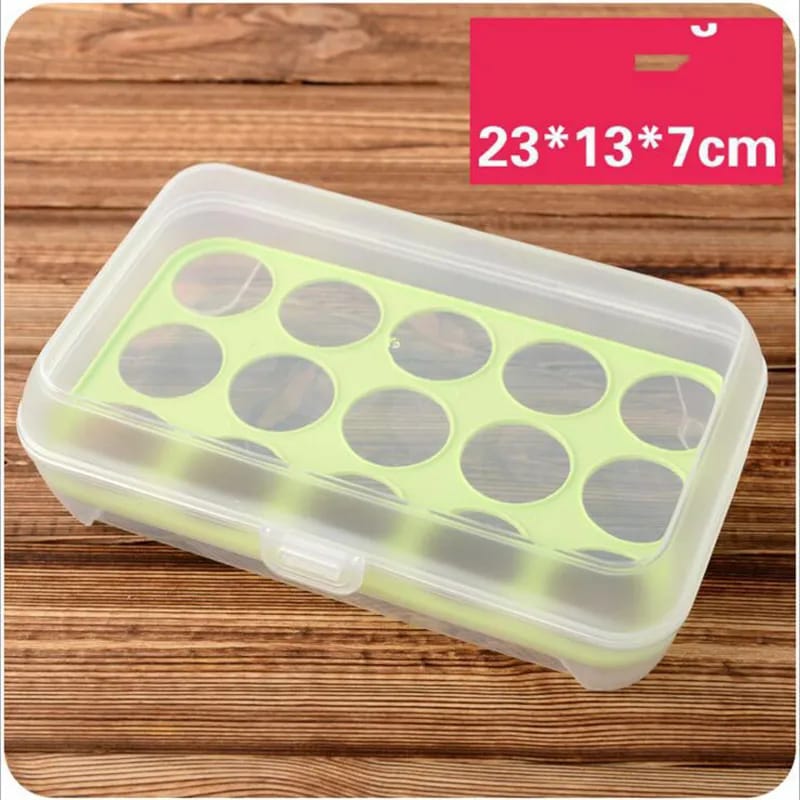 15 Cells Eggs Storage Case With Lid