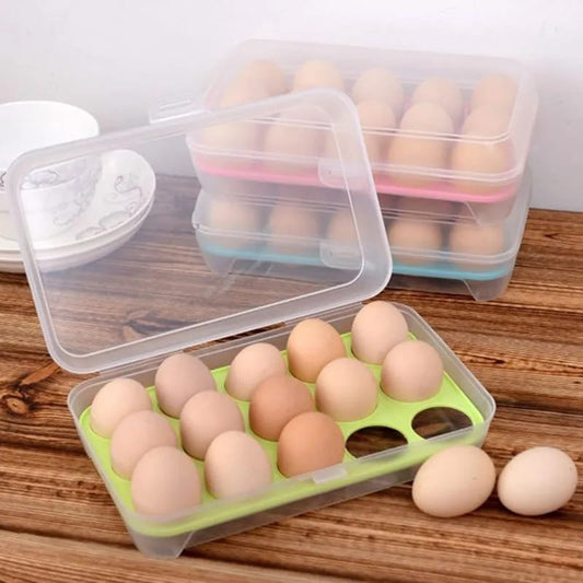 15 Cells Eggs Storage Case With Lid