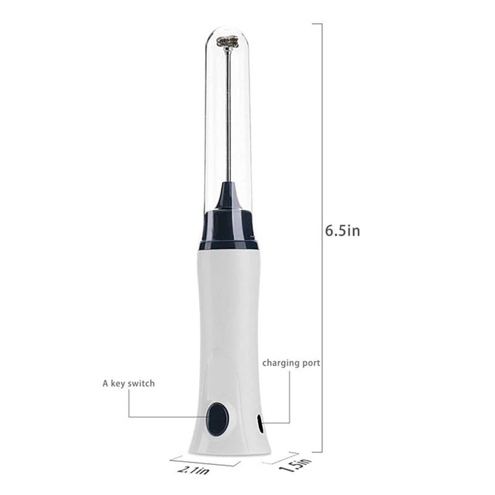 Handheld Electric Coffee Mixer Milk Beverage Egg Beater With Cover