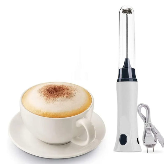Handheld Electric Coffee Mixer Milk Beverage Egg Beater With Cover