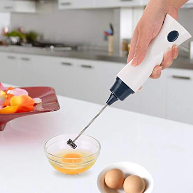 Handheld Electric Coffee Mixer Milk Beverage Egg Beater With Cover