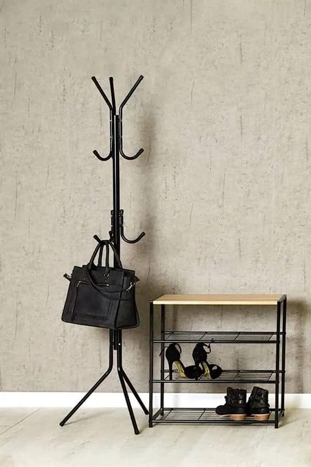 Living Room Metal Coat Rack Stand