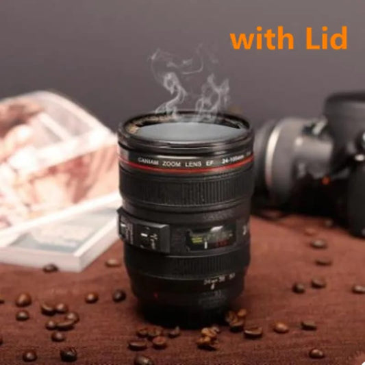 400ML Creative Camera Lens Mug With Lid