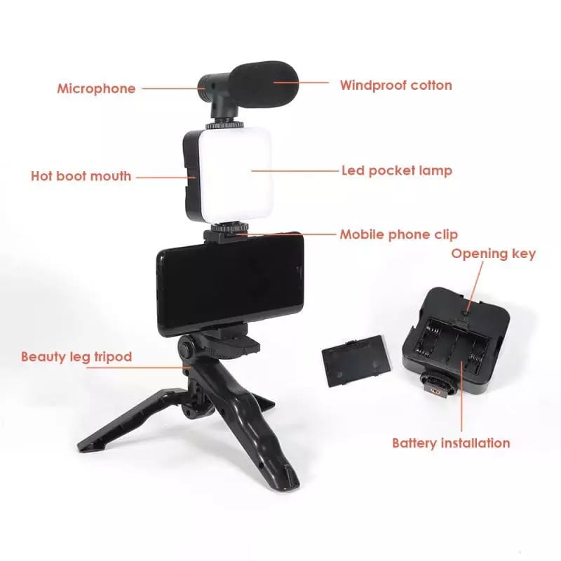 Cell Phone Tripod Video Recording Kit
