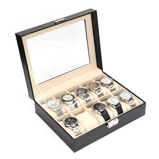 PU Leather Watch Box Display Case (Premium Quality)