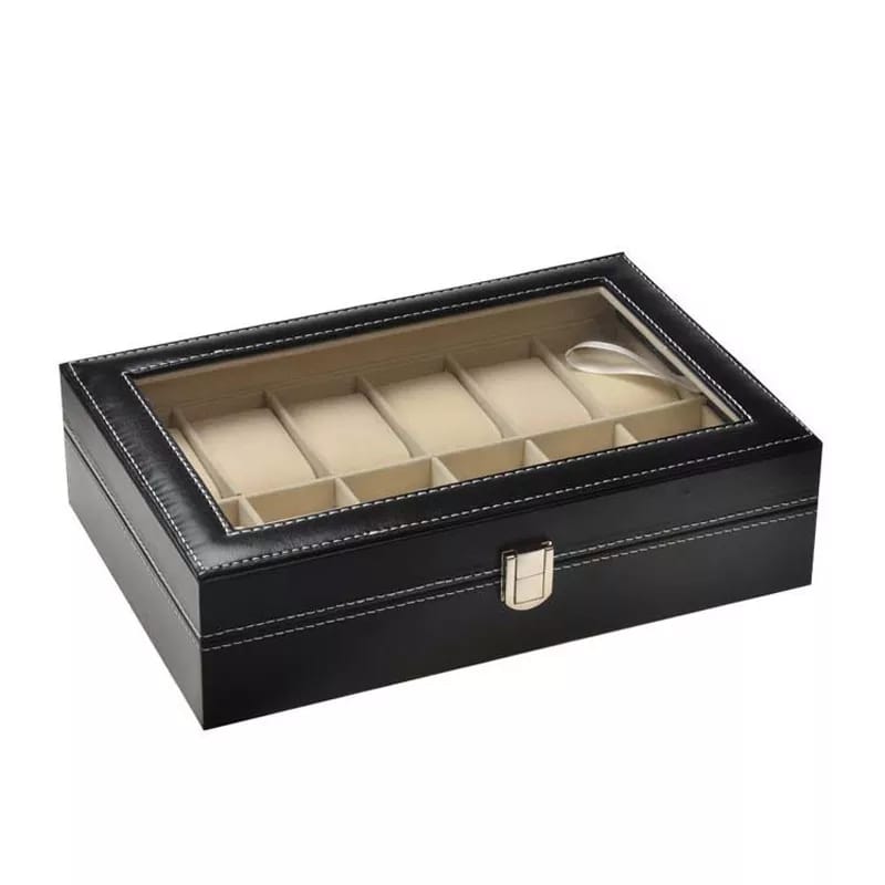 PU Leather Watch Box Display Case (Premium Quality)