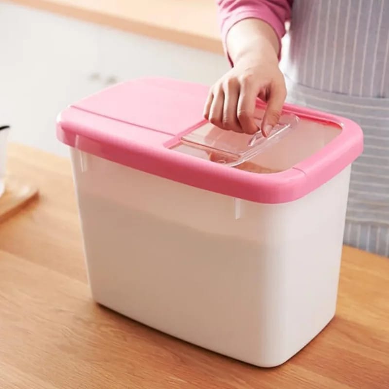 10 Kgs Kitchen Rice Bucket With Lid