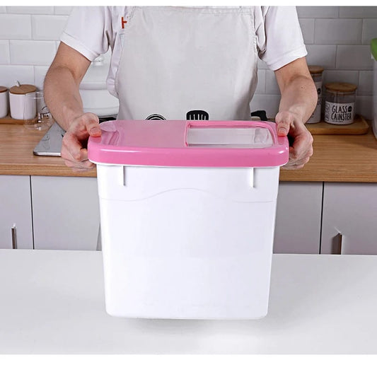 10 Kgs Kitchen Rice Bucket With Lid