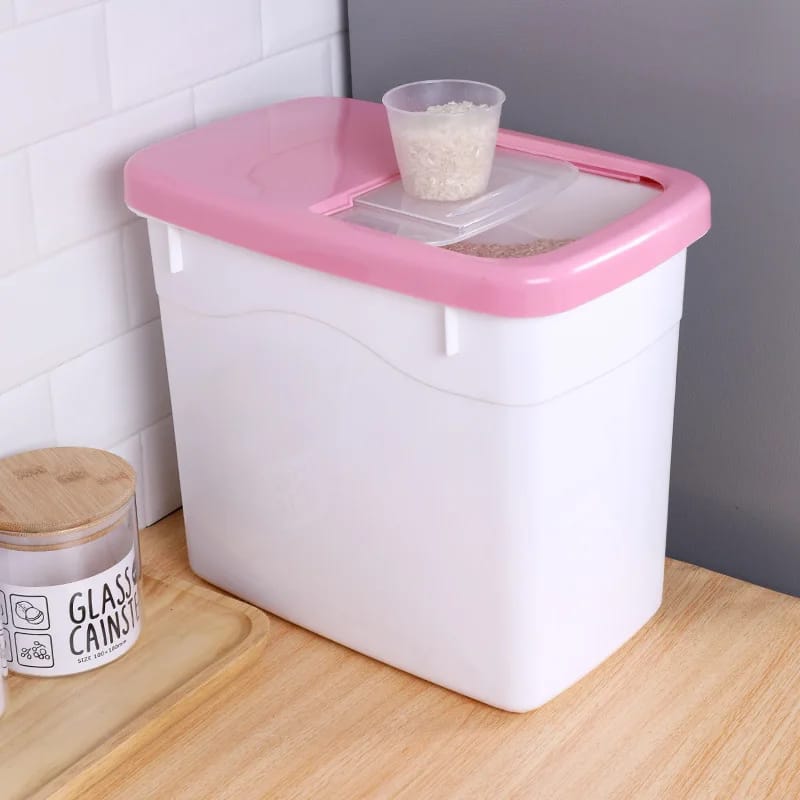10 Kgs Kitchen Rice Bucket With Lid