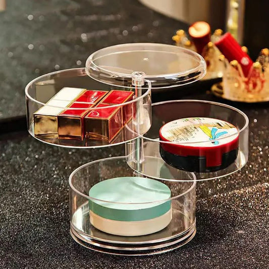 3 Layer Rotating Jewelry Storage Box