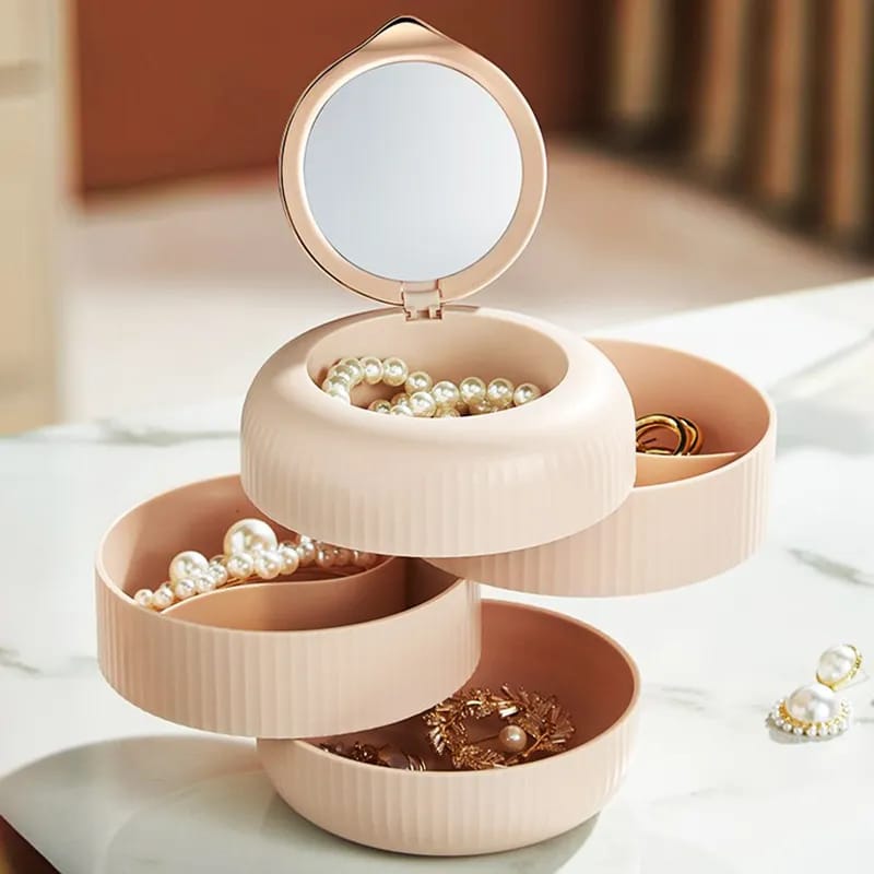 Multilayer rotating Jewelry Storage Box