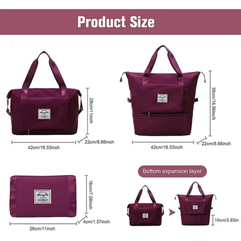 Oxford Fabric Large Capacity Expendable Travel Bag