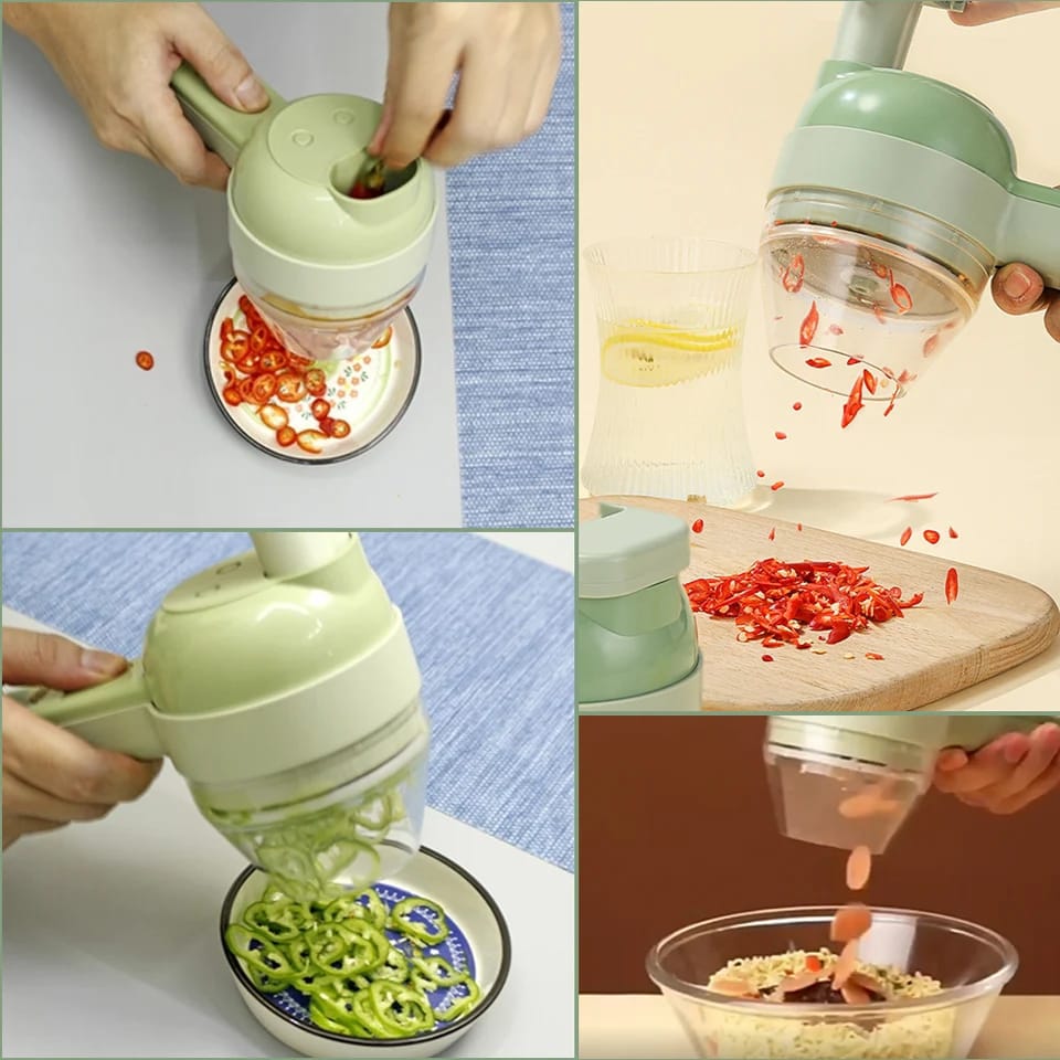 4In1 Wireless Electric Vegetable Chopper