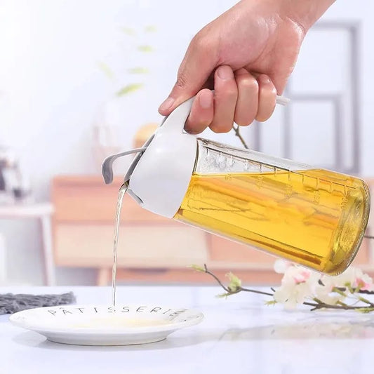 630ml Automatic Open Close Glass Oil Jug