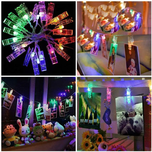 LED Photo Clip String Light