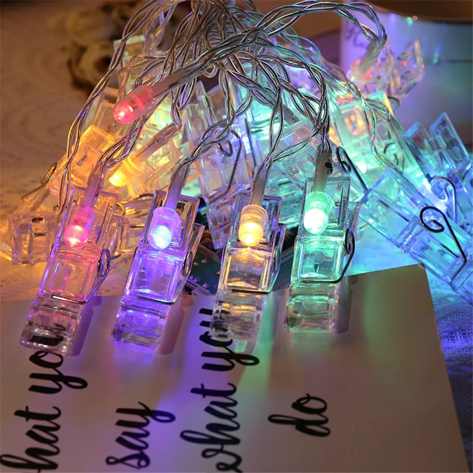 LED Photo Clip String Light