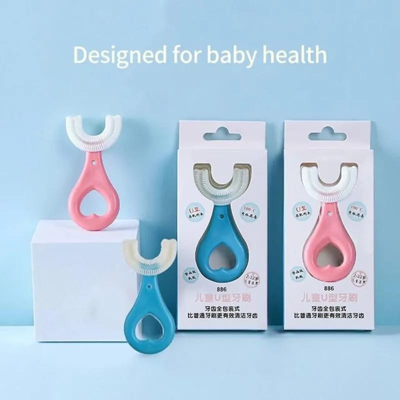 U Shape Silicon Kids Brush