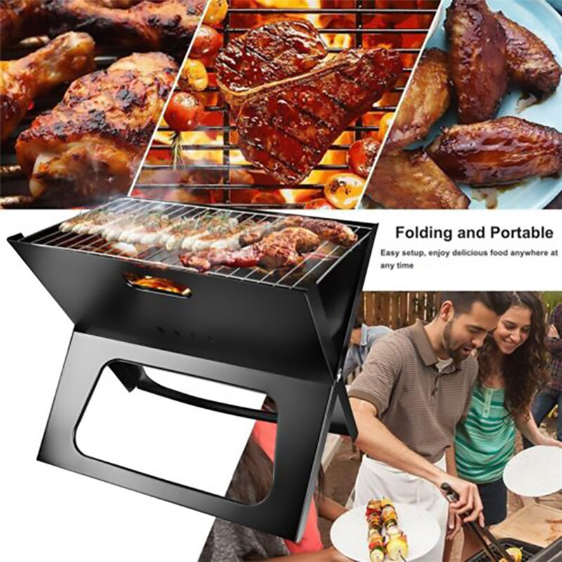X TYPE FOLDABLE PORTABLE Barbecue Grill, BBQ / BAR B Q Portable Grill WITH COOKING PLATE